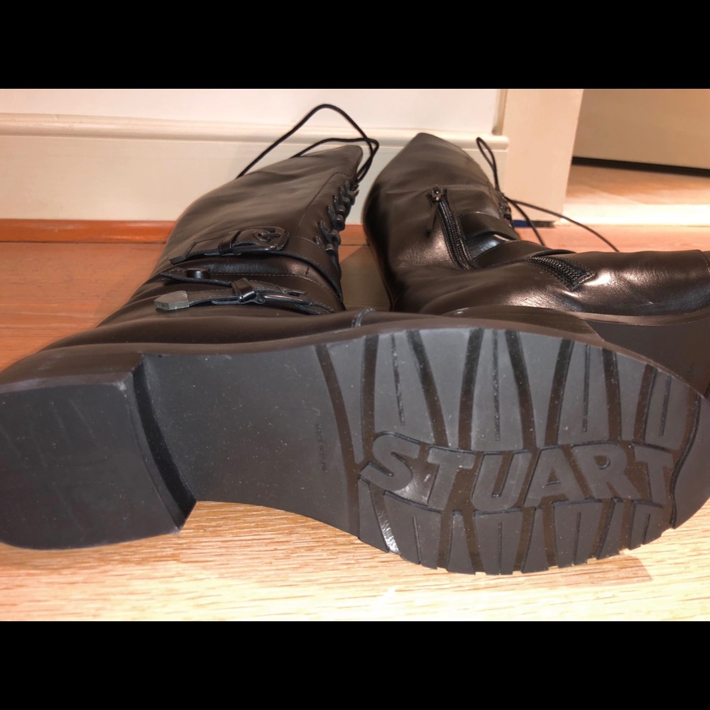 Stuart Weitzman high combat boots - Picture 2 of 4
